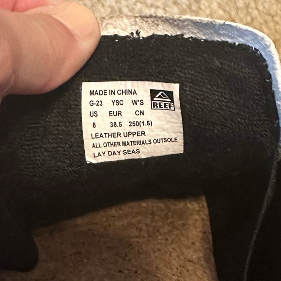 Reef Lay Day Seas Women’s Leather Sneakers size 8 - Picture 6 of 10